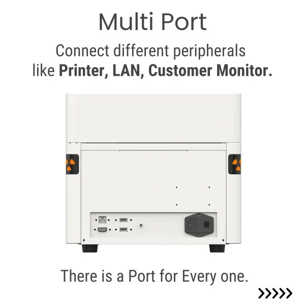 Maxsell Karat Prime Gold Testing Machine with Multi-Port Connectivity for Printer, LAN, and Customer Monitor