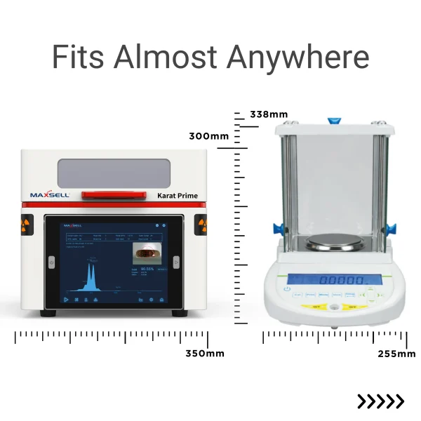 Maxsell Karat Prime Compact Gold Testing Machine - Space Saving Design for Retail Counters