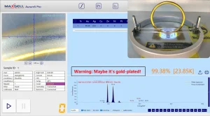 The 40-Micron Trap: Why "High Penetration" XRF Claims Are a Fraudster's Best Friend 2 Maxsell Aurum 5 Smart Warning System Detecting Gold Plating